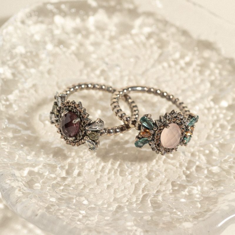 Selene Candy collection by Sunfield: silver rings.