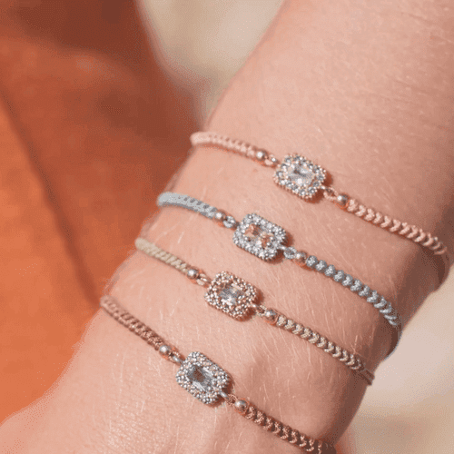 Collection Selene Esmeralda : bracelets en argent.