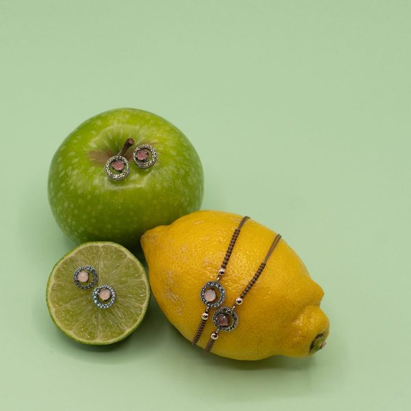 Conjunto Banana Moon: Colgante, pendientes y pulsera