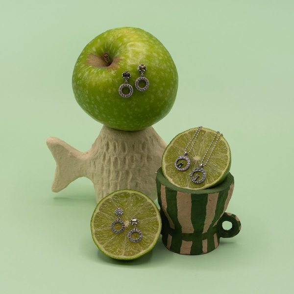 Conjunto Banana Star: Colgante, pendientes y pulsera